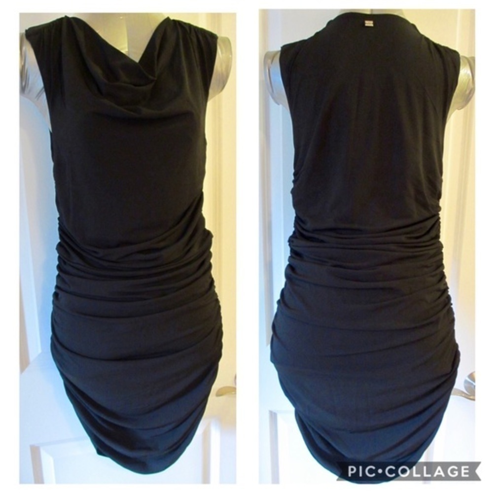 𝅺apart - Ruched Sheath Dress in Black sz 4
